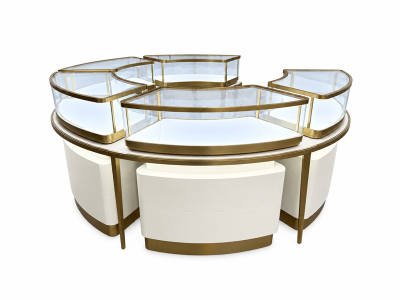 Circular Modular Jewelry Island Showcase